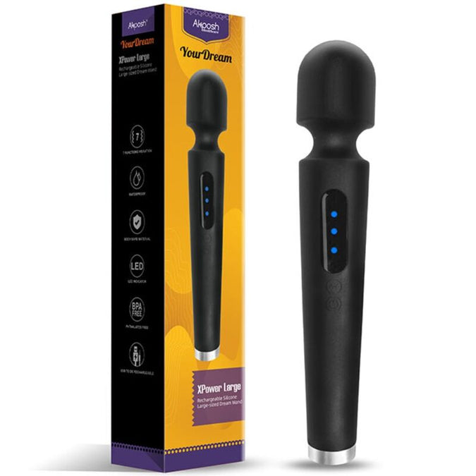 Armony – X Power Grote Massager & Vibrator 7 Trillingen Zwart