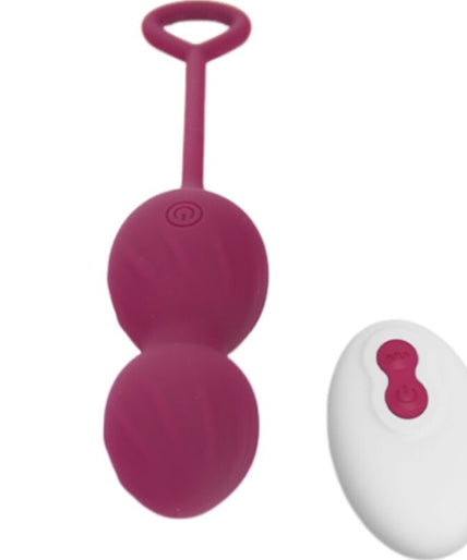 Armony – Blossoms Vaginal Dumbbell Vibration Remote Control 10 Vibrations Dark Red