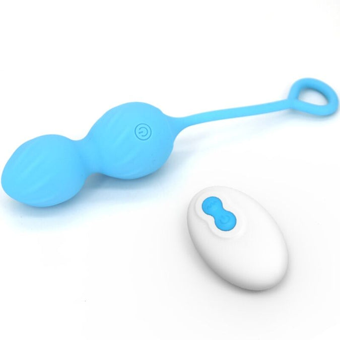 Armony – Blossoms Vaginal-Dumbbell Vibration Fernbedienung 10 Vibrationen Blau