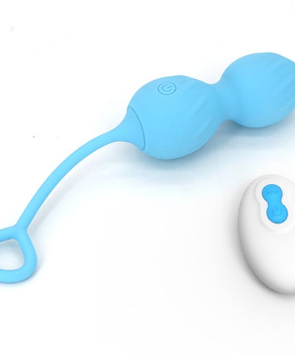 Armony – Blossoms Vaginal-Dumbbell Vibration Fernbedienung 10 Vibrationen Blau