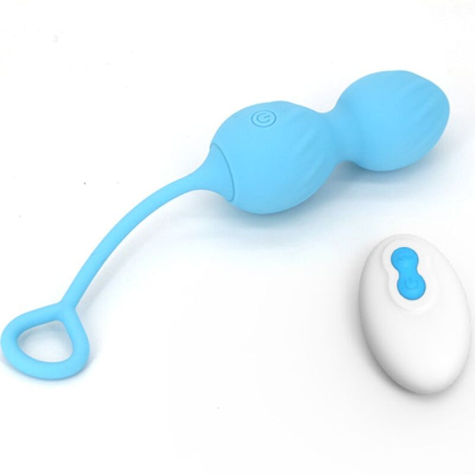 Armony – Blossoms Vaginal-Dumbbell Vibration Fernbedienung 10 Vibrationen Blau