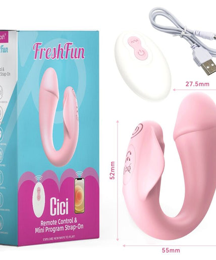 Armony – Freshfun Cici Stap – On Vibrator Remote Control And App 10 Vibrations Pink