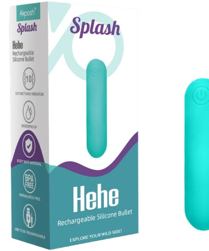 Armony – Splash Hehe Vibrator Bullet Silicone 10 Vibrations 65 X 15 Cm Green