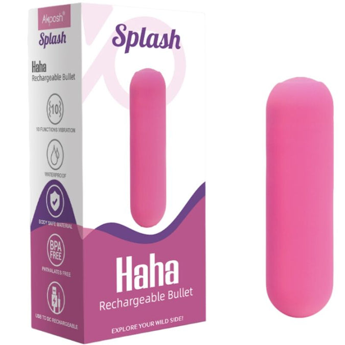 Armony – Splash Haha Vibrator Bullet Silikon 10 Vibrationen 75 X 19 Cm Pink