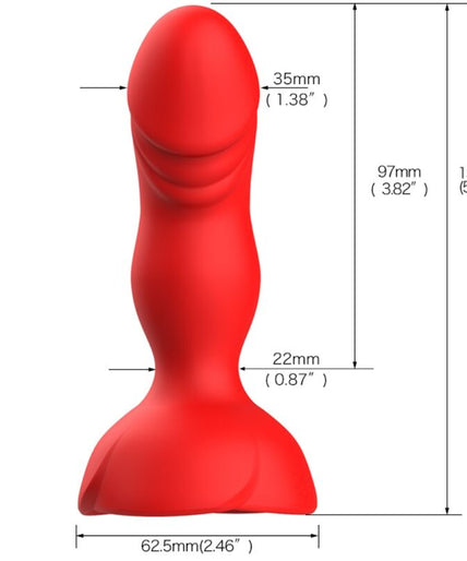 Armony – Extreme A Bloom Rose Vibrator & Anal Plug Remote Control Red