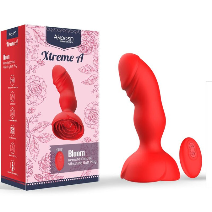 Armony – Extreme A Bloom Rose Vibrator & Analplug Fernbedienung Rot