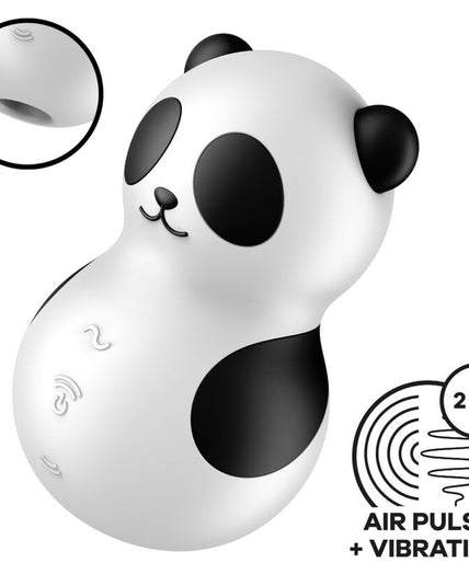 Satisfyer – Pocket Panda Stimulator & Vibrator Black And White