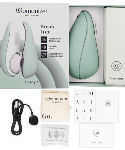 Womanizer – Liberty 2 Clitoris Stimulator & Suction Light Green