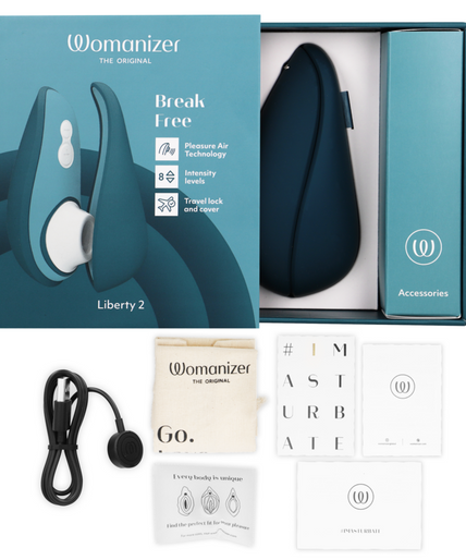 Womanizer – Liberty 2 Clitoris Stimulator & Suction Blue