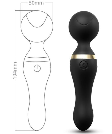 Armony – Freeza Massager & Vibrator Super Flexible Head Black