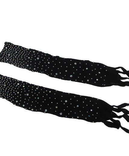 Subblime – 952174 Fishnet Bodystocking With Gloves And Diamonds Black One Size