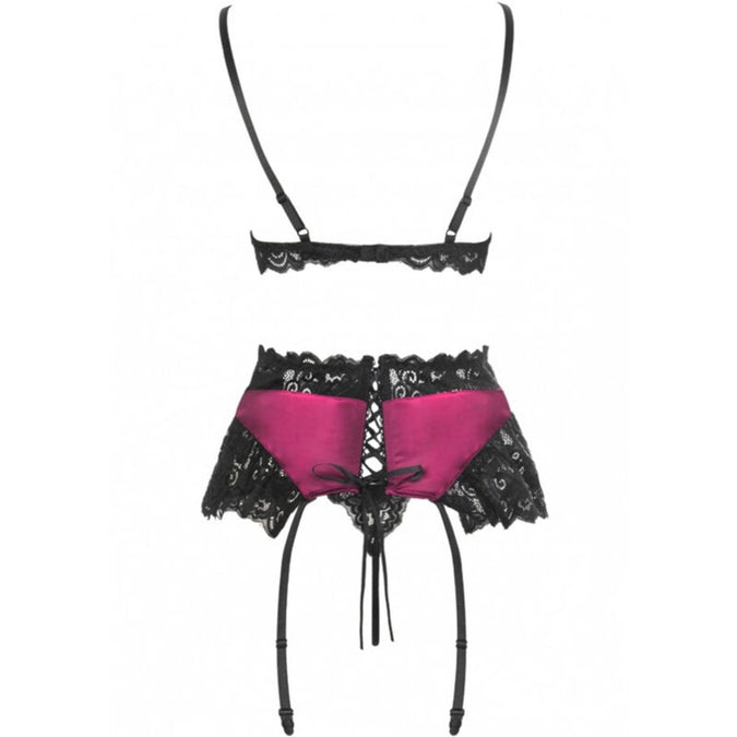 Livco Corsetti Fashion – Nahir Lc 20214 BH + Slip + Strumpfhalter S/M