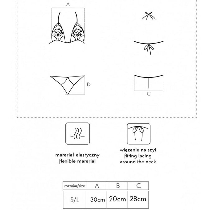 Livco Corsetti Fashion – Jimena Lc 20216 Beha + String Zwart One Size