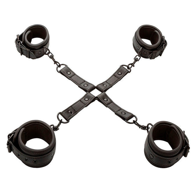 Calexotics – Nocturnal Hog Tie Verbinder Cuero Ajustable Schwarz