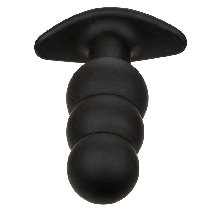 Calexotics – Rock Bottom Perlen Analplug 10 Vibrationen Silikon Schwarz