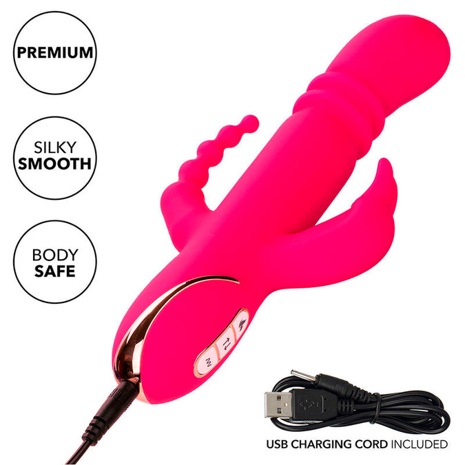 Calexotics – Jack Fantasy Dreifach beheizter Vibrator Rabbit Pink