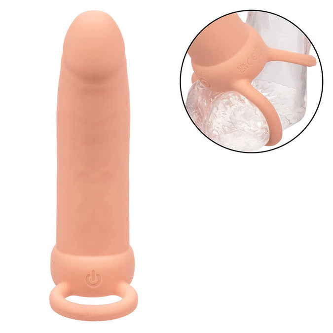 Calexotics – Maxx Thick Dual Penetrator 10 Vibrationsstufen Hautfarben