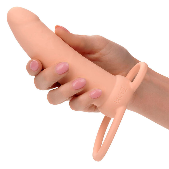 Calexotics – Maxx Thick Dual Penetrator 10 Vibrationsstufen Hautfarben