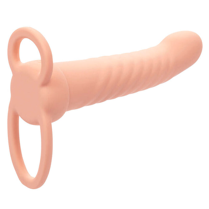Calexotics – Maxx Ribbelige Dubbele Penetrator met 10 Vibraties, Huidkleurig