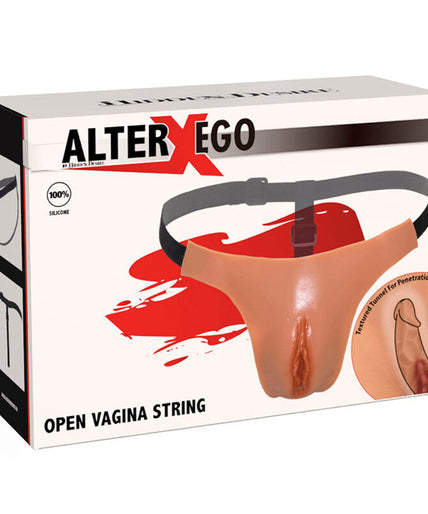 Hidden Desire – Alter Ego Verstellbarer Offener Vaginal-String Hautfarben