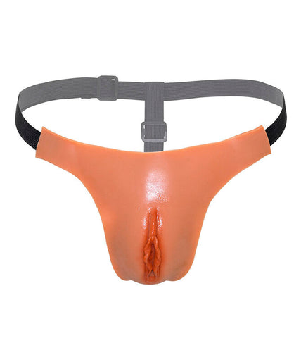 Hidden Desire – Alter Ego Verstellbarer Offener Vaginal-String Hautfarben