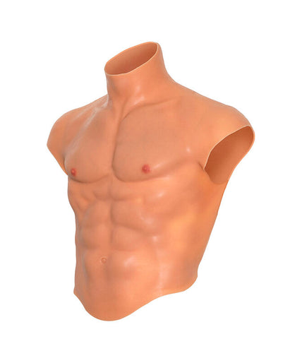 Hidden Desire – Alter Ego Silikon Männlicher Torso Shirt Mit Bauchmuskeln Hautfarbe