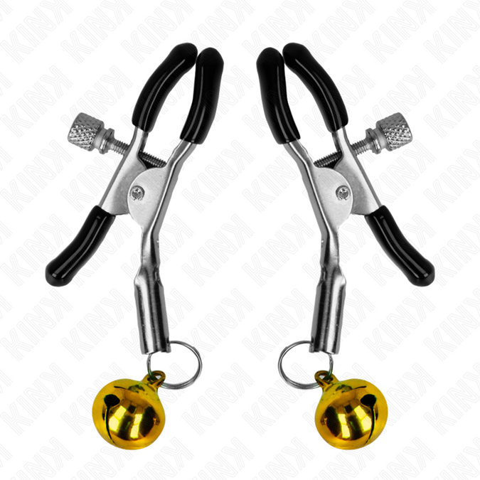 Kink – Goldene einzelne Glocken-Brustwarzenklemme 6 cm