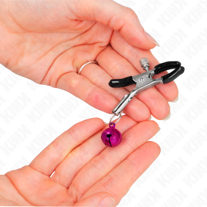 Kink – Purple Single Bell Nipple Clamp 6 Cm