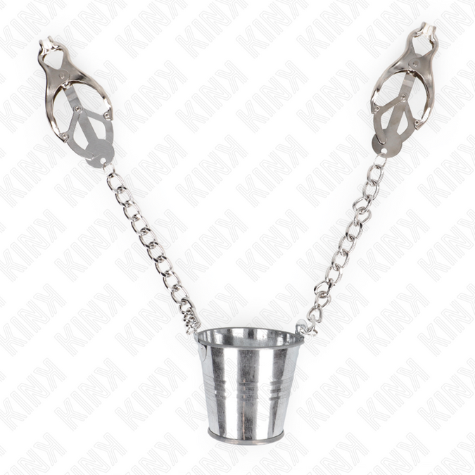 Kink – Nippelklemmen mit Eimer Silber