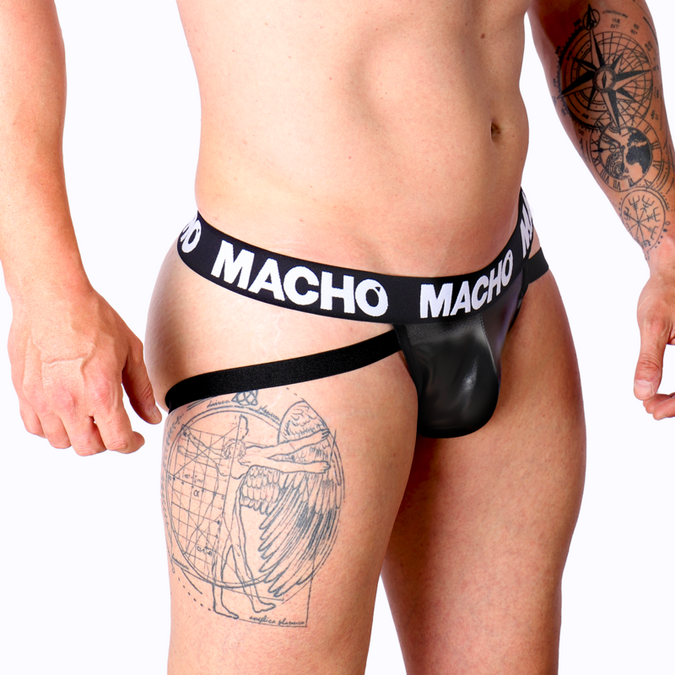 Macho – Mx25nc Jock Schwarzes Leder M