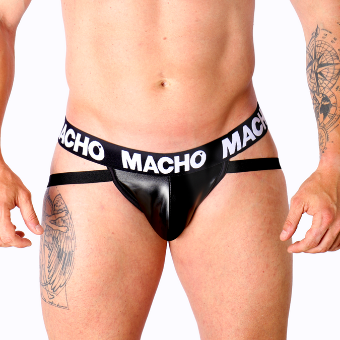 Macho – Mx25nc Jock Schwarzes Leder S