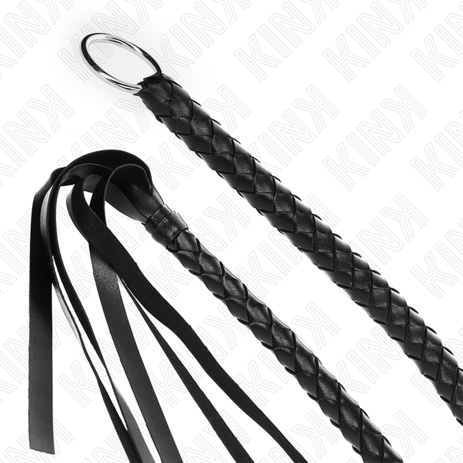 Kink – Schlangenpeitsche mit schwarzem Handring 65 cm