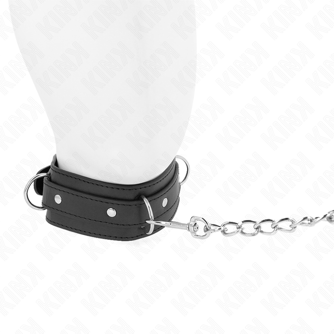 Kink – Halskette mit Leine 65 cm 3-Ring-Modell 1 Verstellbar 38 – 49 cm x 5 cm