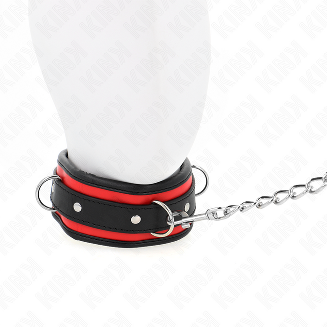 Kink – Schweres Halsband Mit Gürtel 65 Cm Modell 2 Verstellbar 36,5 – 50 Cm