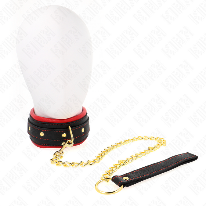 Kink – Halsband mit einfachem Stoff-Leine verstellbar 33 – 48 cm x 5,7 cm