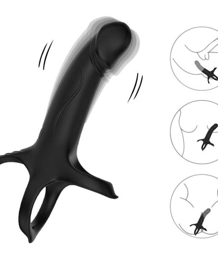 Armony – Dildo With Ring & Vibrator Black