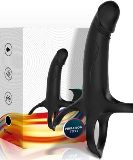 Armony – Dildo With Ring & Vibrator Black