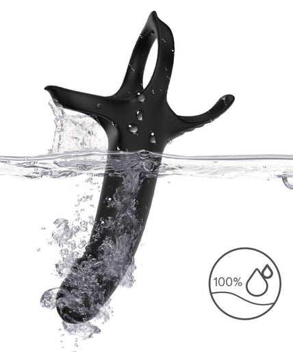 Armony – Dildo With Ring & Vibrator Black