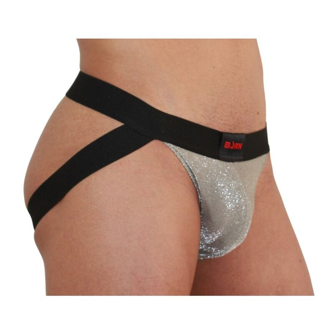 Burn – 001 Jock Glanzend Beige / Zwart S