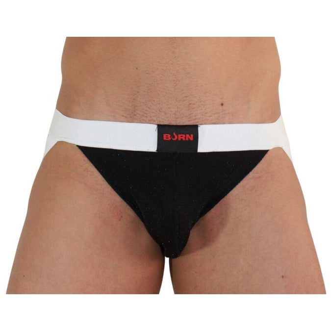 Burn – 004 Jock Glanzend Zwart / Wit XL