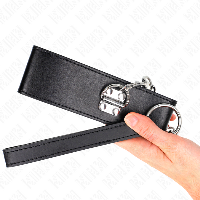 Kink – Halsband Mit Gürtel 65 Cm Mit Breitem Schwarzem Riemen Verstellbar 33,5 – 41 Cm X 5 Cm