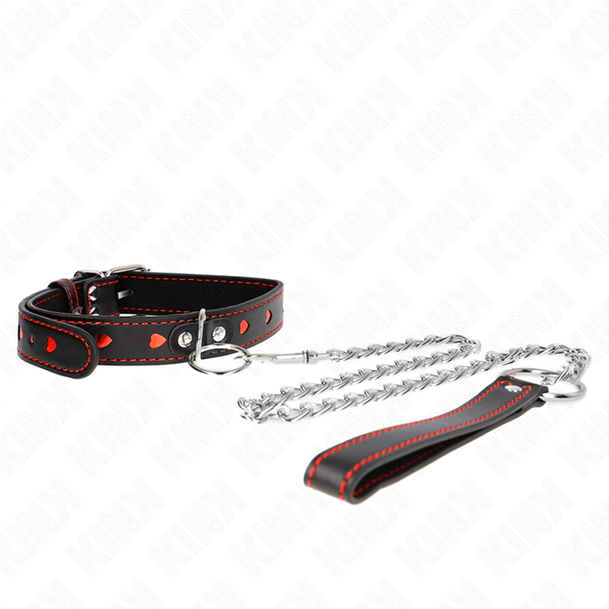 Kink – Halskette mit Riemen 65 cm Herzdetails 52,5 x 2,5 cm