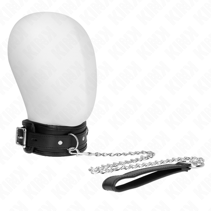 Kink – Basismodell Halsband mit Leine 65 cm Modell 1 53 x 6 cm