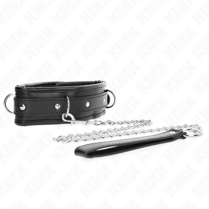 Kink – Schweres Halsband Mit Gürtel 65 Cm Modell 1 Verstellbar 36,5 – 50 Cm