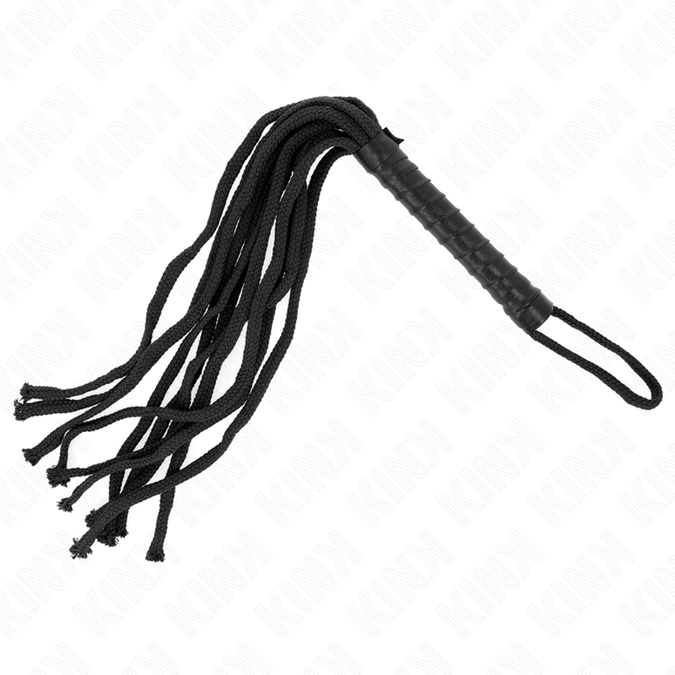 Kink – Schwarze Seilpeitsche 56 cm