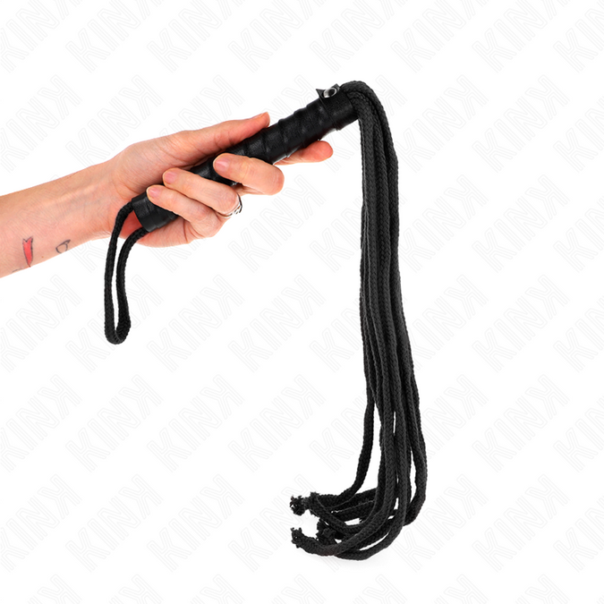 Kink – Schwarze Seilpeitsche 56 cm