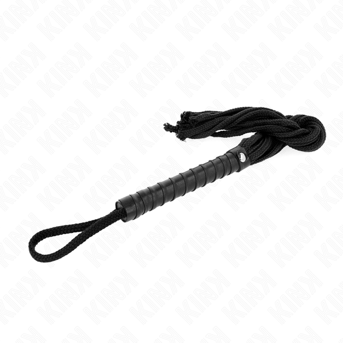 Kink – Schwarze Seilpeitsche 56 cm