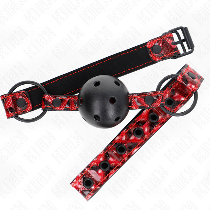 Kink – Diamantmuster Ball 4,5 cm Knebel Modell 2 64,5 cm Verstellbar 42 – 60 cm