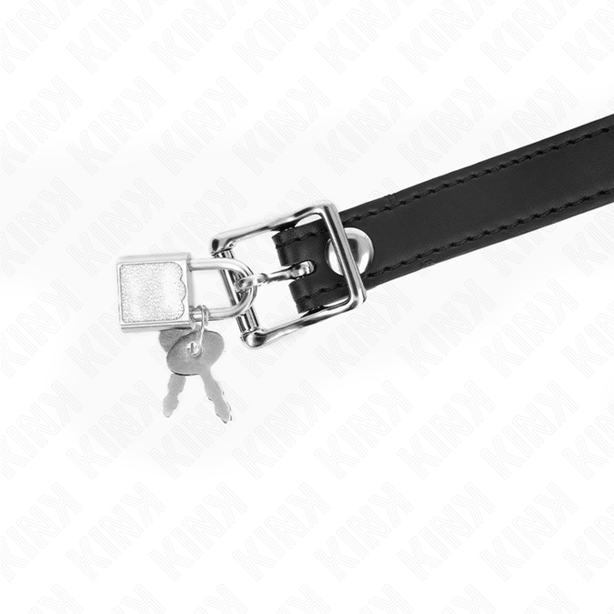 Kink – Modell 1 Silikonball 4 cm Knebel mit Schloss 60 x 2 cm