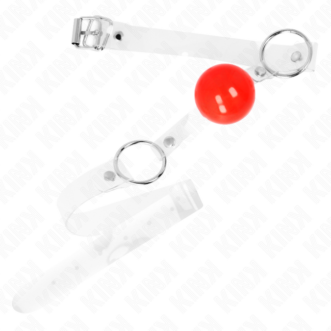 Kink – Roter transparenter PVC-Ball 4 cm Knebel verstellbar